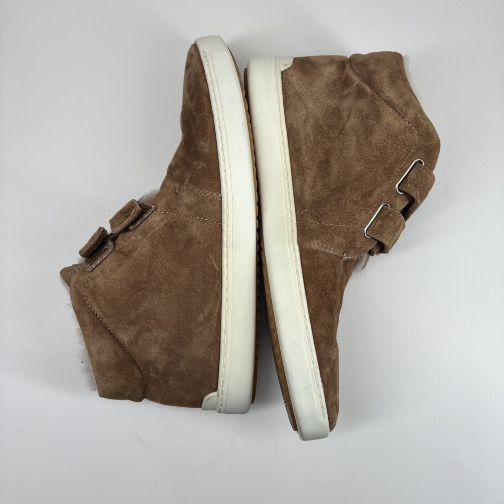 Rag & Bone Kent Desert Shearling Women's 9/39 Brown Suede ‎ Sneaker Booties - Picture 5 of 16